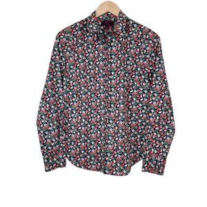 J. Crew Liberty Fabric Floral Slim Perfect Shirt Size 4